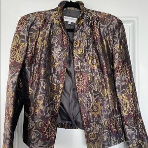 Giorgio Armani Blazer , suede floral detail Size 8
